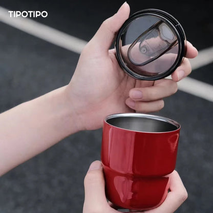 SUS304 stainless steel coffee cup, double-layer vacuum insulated thermos cup, beverage cup, suitable for men and women, 12 color