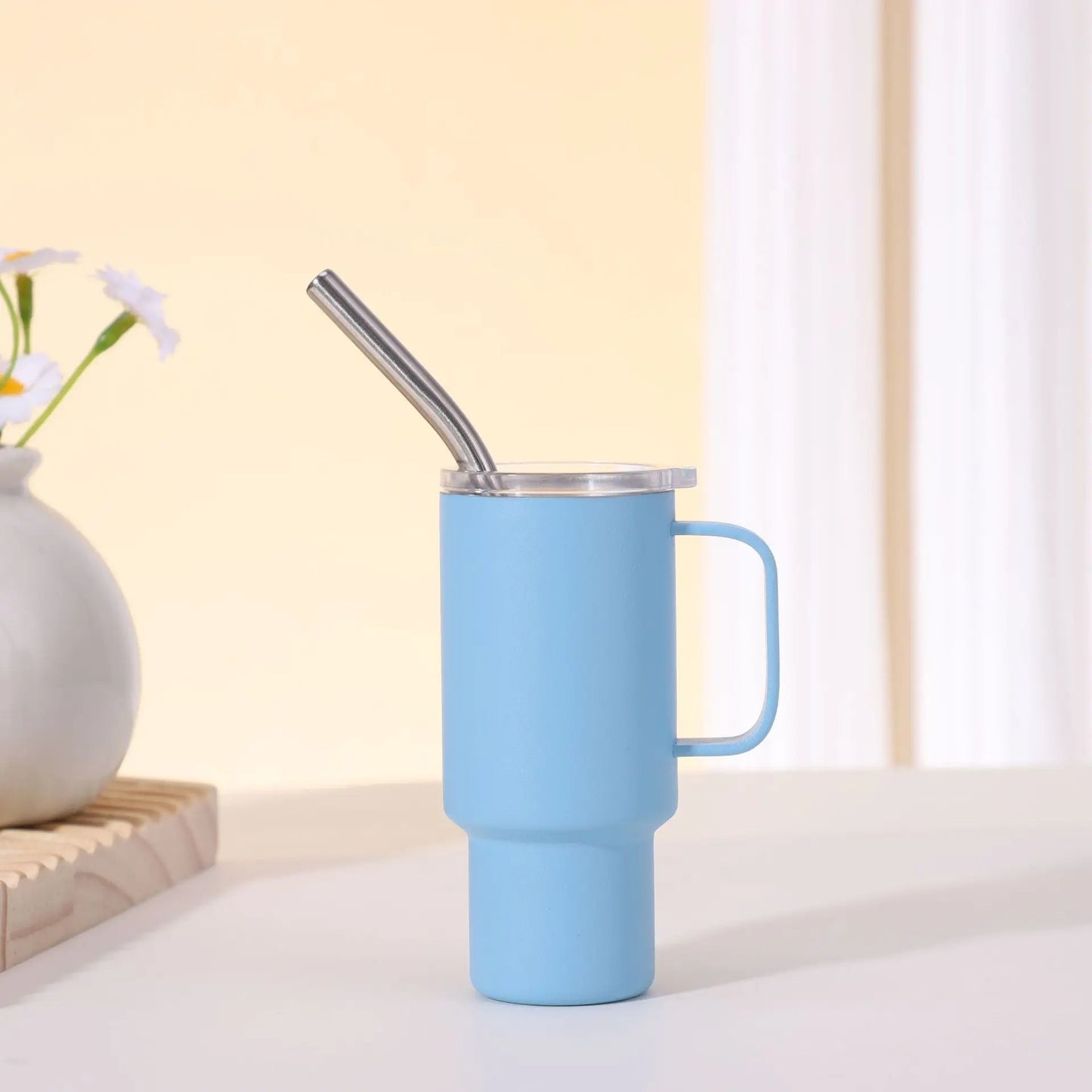 Stainless steel straw insulated cup, mini liquor glass, portable wine glass, small party glass, 2 ounces