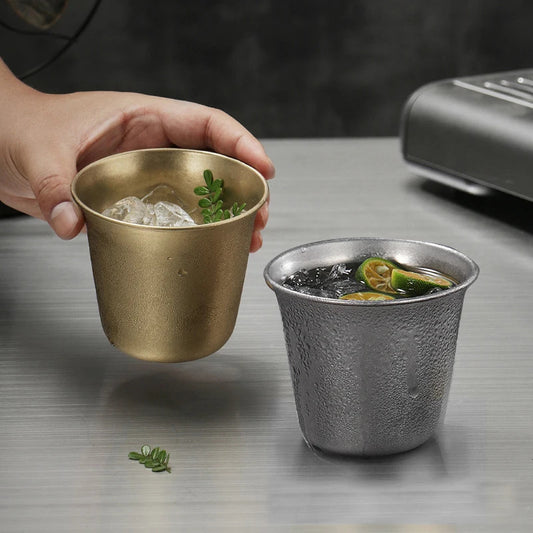 2PCS Artistic Snowflake Stainless Steel Tumbler – Dual-Size, Freezer-Friendly, for Iced Drinks & Cocktails (304 Steel)