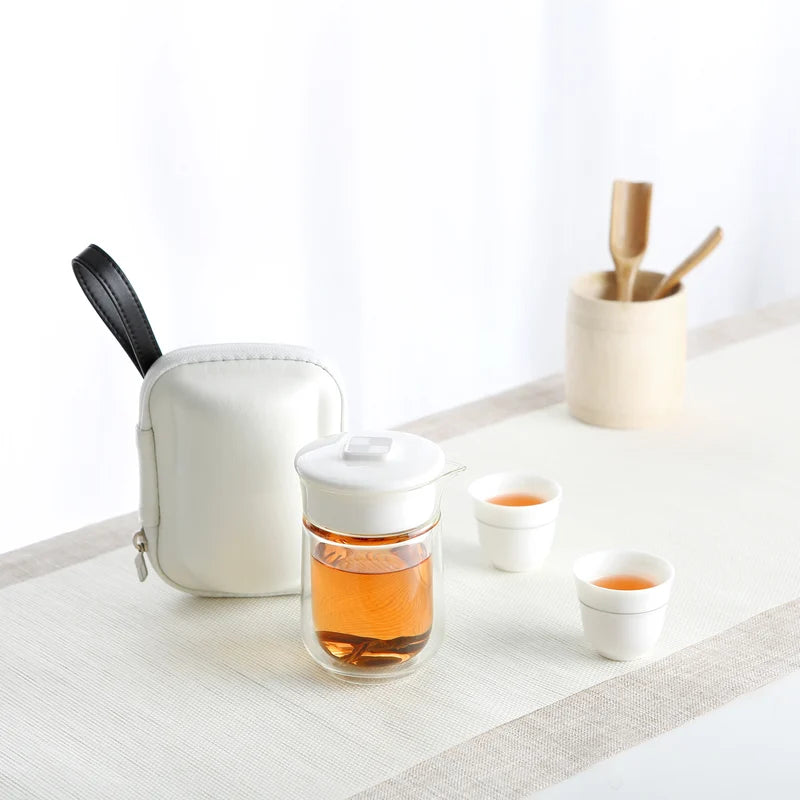 Bonston One Pot Two Cup Tea Set Travel Tea Set Tea Pot