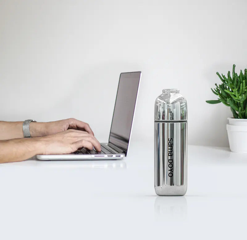 Samadoyo 400ml "Little Cannon" Thermal Tumbler - Ceramic Coated, 8H Hot/6H Cold, Titanium Filter & Magnetic Cup