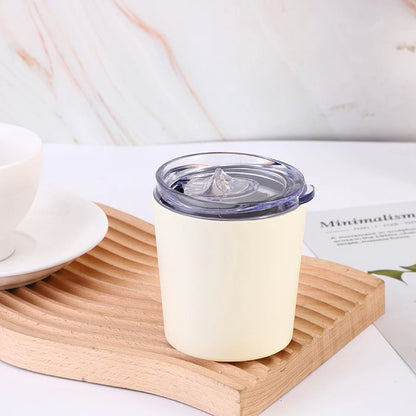 304 Stainless Steel Double-Wall Vacuum Insulated Coffee Cup, Milk Cup, Car Cup, with Lid – 240ml/360ml