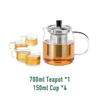 SAMADOYO Heat-resistant glass teapot teapot tea water separation and filtration household large capacity tea maker
