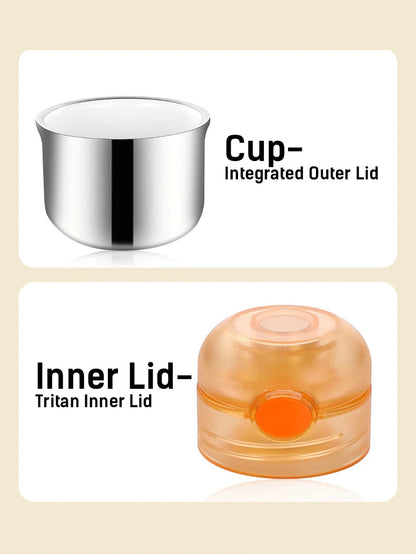 530ml Stainless Steel Vacuum Tumbler with Ceramic-Coated Interior & Detachable Tea Infuser