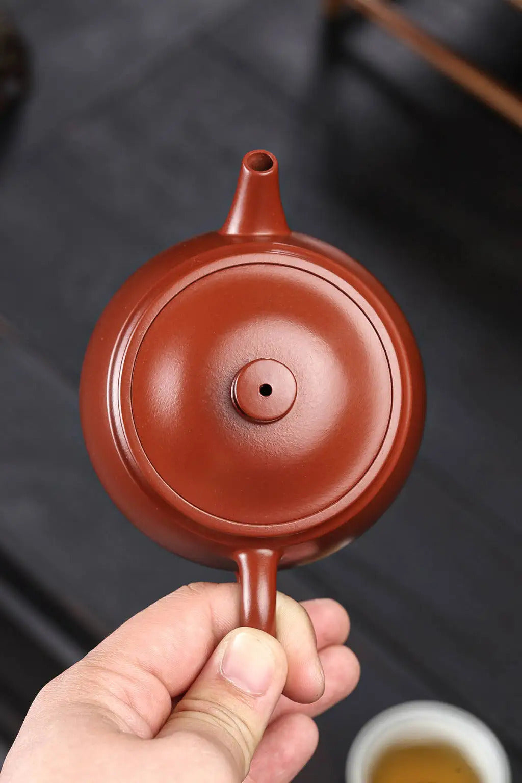 SteepCode Yixing "Breathing Teapot" – 180ml Supreme-Grade Vermilion Clay Masterpiece, Artisan Teapot, Zisha Teapot