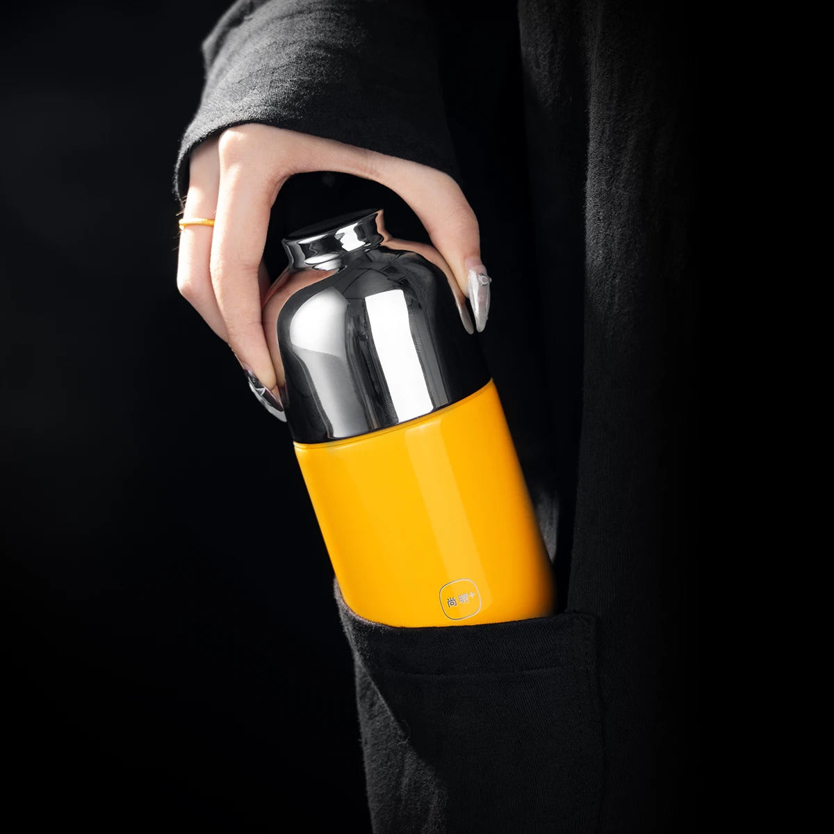 SAMADOYO-316 Stainless Steel Insulated Tumbler, Tea Infuser Mug, Portable Cup with Built-in Tea Filter, Premium Quality, 160ml