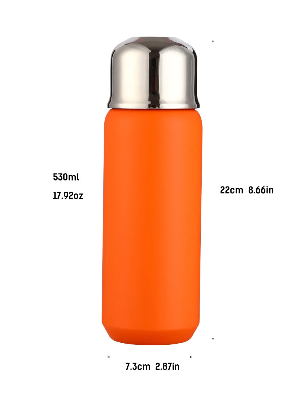 530ml Stainless Steel Vacuum Tumbler with Ceramic-Coated Interior & Detachable Tea Infuser