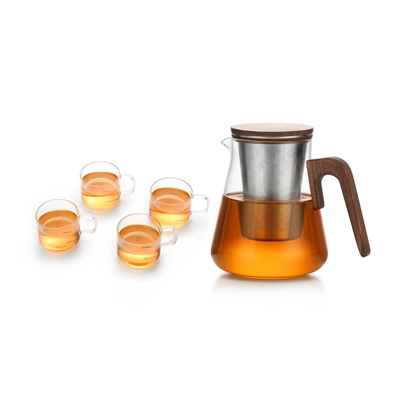 Bonston Heat-Resistant Glass Teapot with 304 Stainless Steel Filter