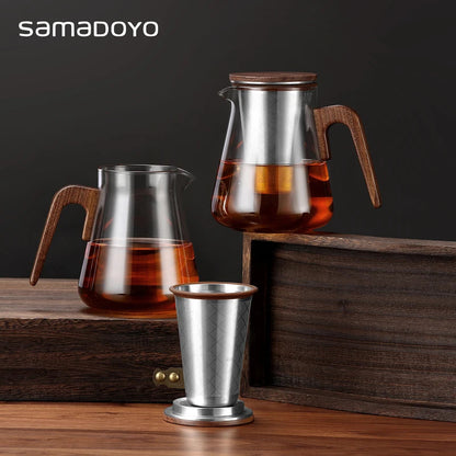 Bonston Heat-Resistant Glass Teapot with 304 Stainless Steel Filter