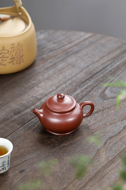 Yixing "Breathing Teapot" – 160ml Zhu Ni Clay Masterpiece, Artisan Teapot, Zisha Teapot