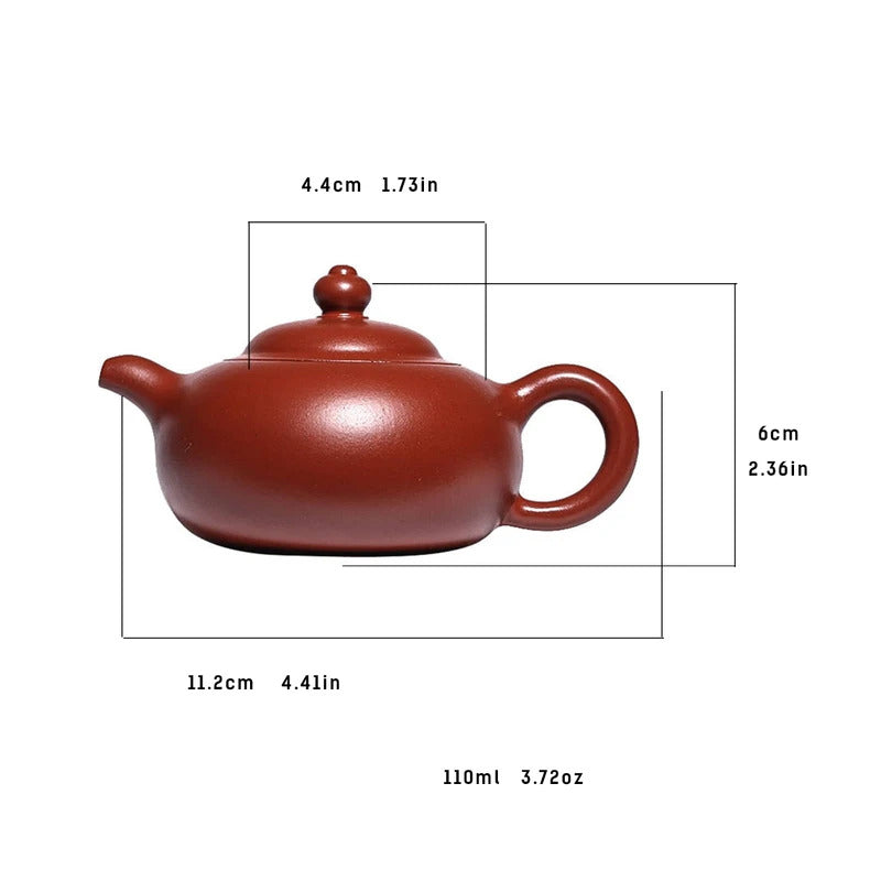 Yixing Zisha Teapot 'The Breathing Pot' - 110ml Original Mineral Clay Teapot