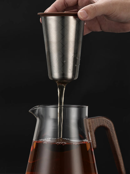 Bonston Heat-Resistant Glass Teapot with 304 Stainless Steel Filter