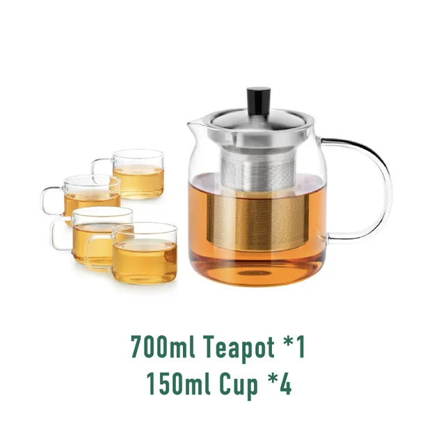 SAMADOYO Heat-resistant glass teapot teapot tea water separation and filtration household large capacity tea maker