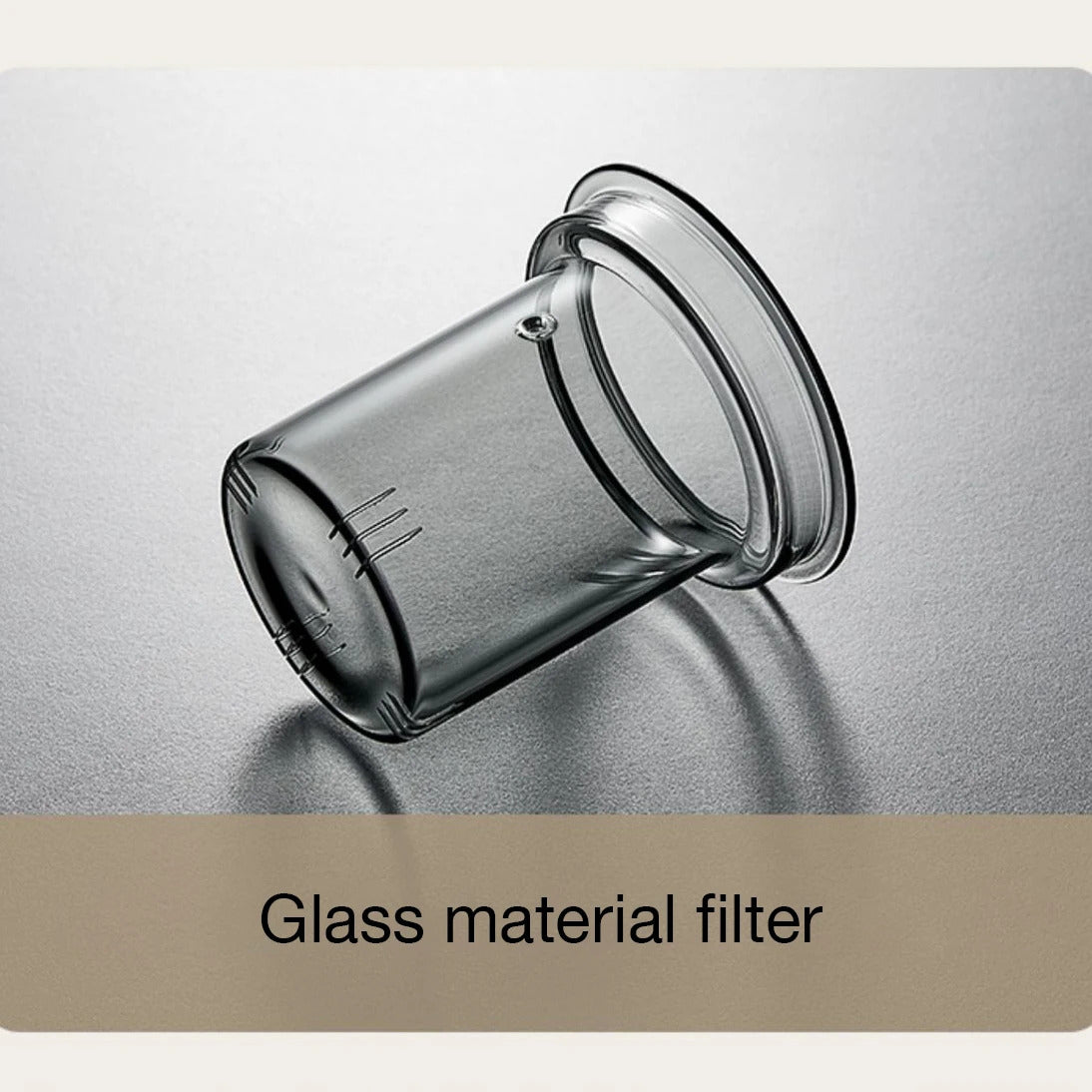 High quality heat-resistant glass teapot with glass filter cup, high-end solid wood lid, 550ml