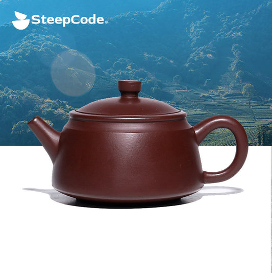SteepCode Yixing «Дышащий чайник» – 200 мл шедевр из глины Чжу Ни, чайник ручной работы, чайник Цзыша 
