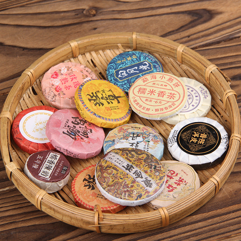 Yunnan MengHai Pu-erh Tea Mini Cake Family Set - 13 Flavors