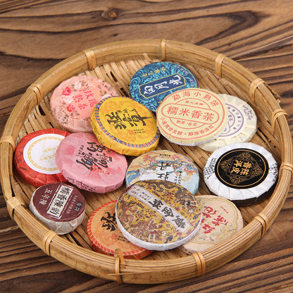 Yunnan MengHai Pu-erh Tea Mini Cake Family Set - 13 Flavors