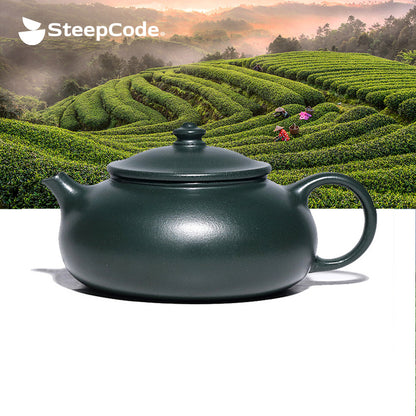 Чайник SteepCode Yixing "Breathing Clay" - 180 мл, изготовленный вручную шедевр из зеленой руды, чайник Zisha 