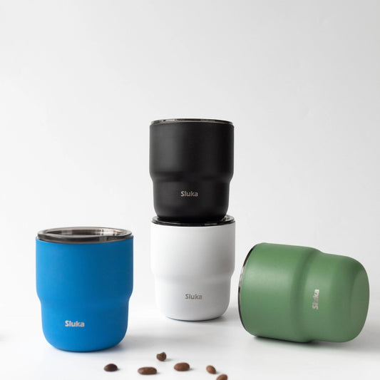 SUS304 stainless steel coffee cup, double-layer vacuum insulated thermos cup, beverage cup, suitable for men and women, 12 color