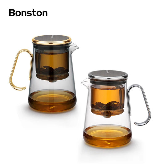Bonston - Integrated Teapot with Glass Filter, Teapot with Magnetic Switch, 700ml (23.67oz)
