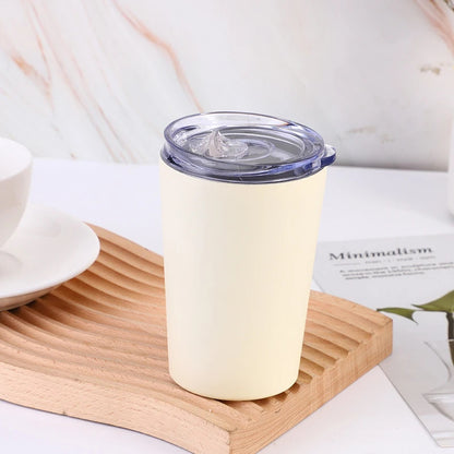 304 Stainless Steel Double-Wall Vacuum Insulated Coffee Cup, Milk Cup, Car Cup, with Lid – 240ml/360ml