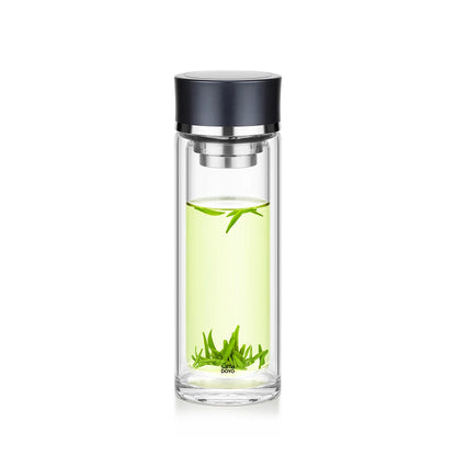 Samadoyo-Double-Wall Heat-Resistant Travel Tea Infuser, Tea cup, Leak-Proof & Stylish Design