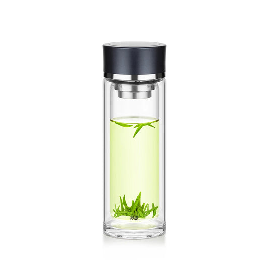 Samadoyo-Double-Wall Heat-Resistant Travel Tea Infuser, Tea cup, Leak-Proof & Stylish Design