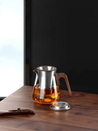 Bonston Heat-Resistant Glass Teapot with 304 Stainless Steel Filter