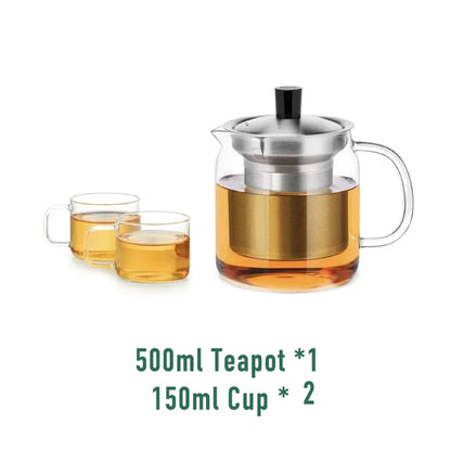 SAMADOYO Heat-resistant glass teapot teapot tea water separation and filtration household large capacity tea maker