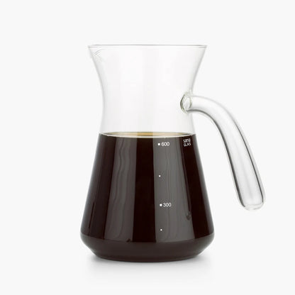 SAMADOYO Coffee Sharing Pot Portable Coffee Drip Set Travel Coffee Tool with Filter Coffee Pot Glass Coffee Pot