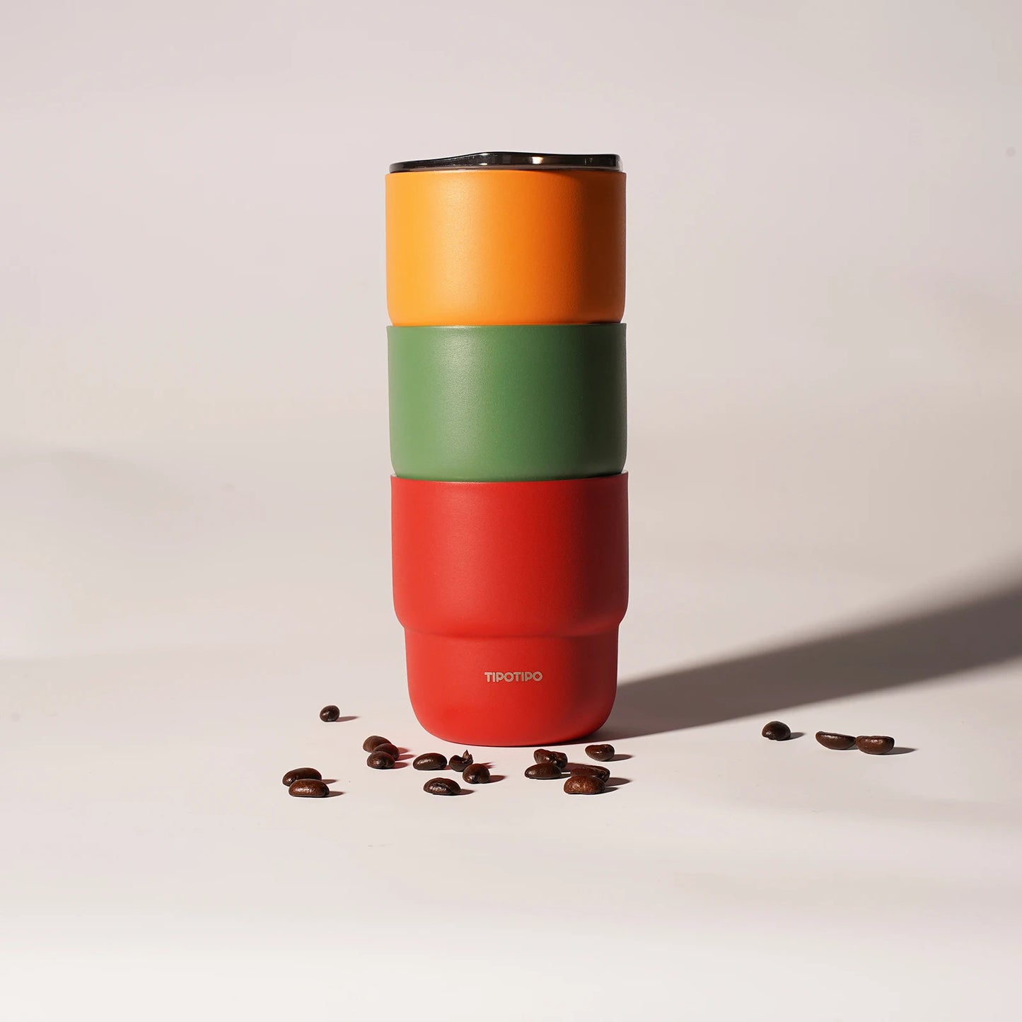 SUS304 stainless steel coffee cup, double-layer vacuum insulated thermos cup, beverage cup, suitable for men and women, 12 color