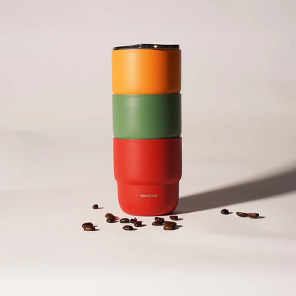 SUS304 stainless steel coffee cup, double-layer vacuum insulated thermos cup, beverage cup, suitable for men and women, 12 color