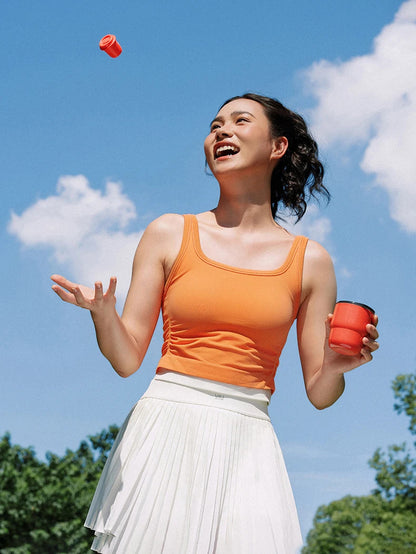 304 Stainless Steel Double-Wall Vacuum Insulated Cup, Coffee Mug, Yerba Mate Cup with Straw, 255ml