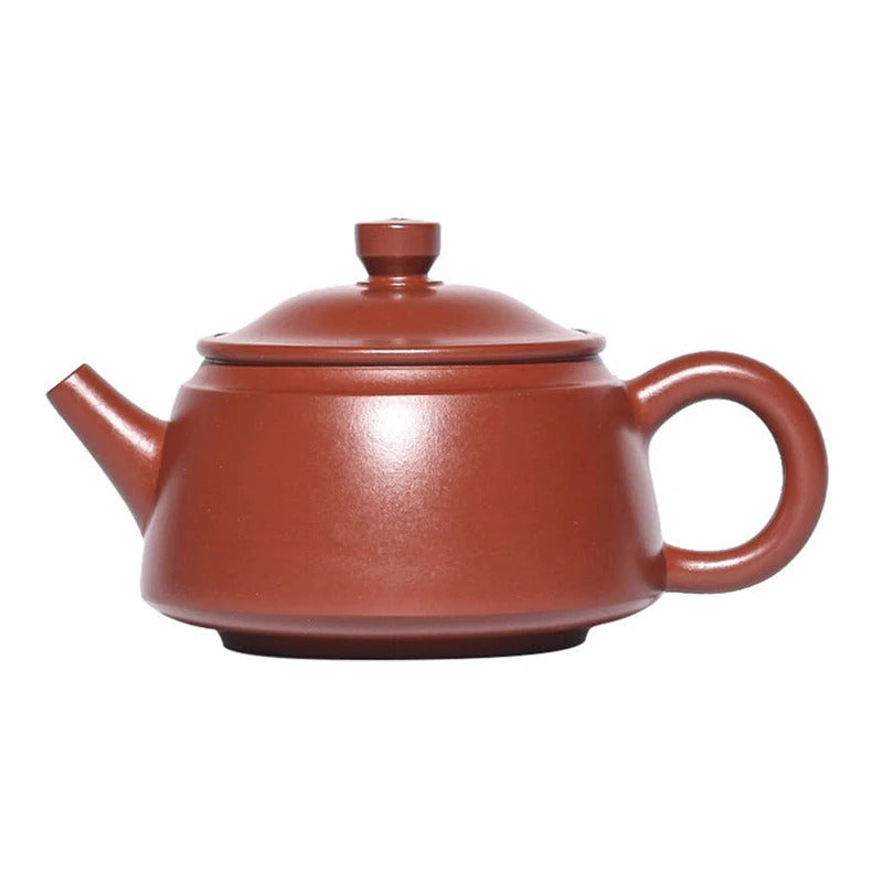 SteepCode Yixing "Breathing Teapot" – 180ml Supreme-Grade Vermilion Clay Masterpiece, Artisan Teapot, Zisha Teapot