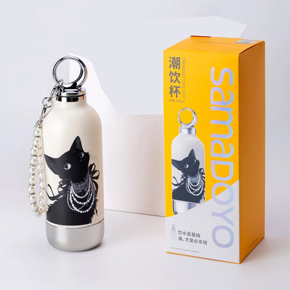 SAMADOYO-6 Hour Insulated Glass with Straw and Cup | Fashionable and unique 360ml