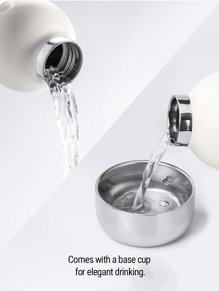 SAMADOYO-6 Hour Insulated Glass with Straw and Cup | Fashionable and unique 360ml