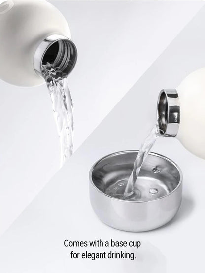 SAMADOYO-6 Hour Insulated Glass with Straw and Cup | Fashionable and unique 360ml