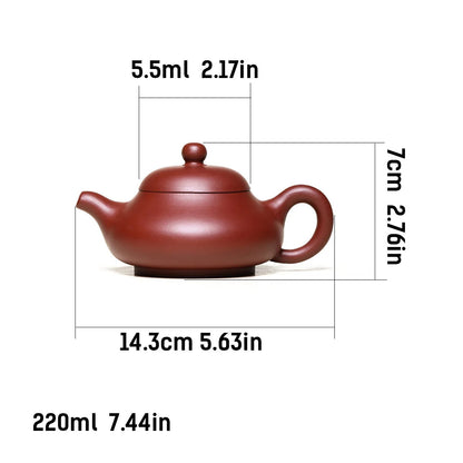 Steepcode- "Yixing Zisha Teapot 'The Breathing Pot' - 220ml Original Mineral Clay Teapot"