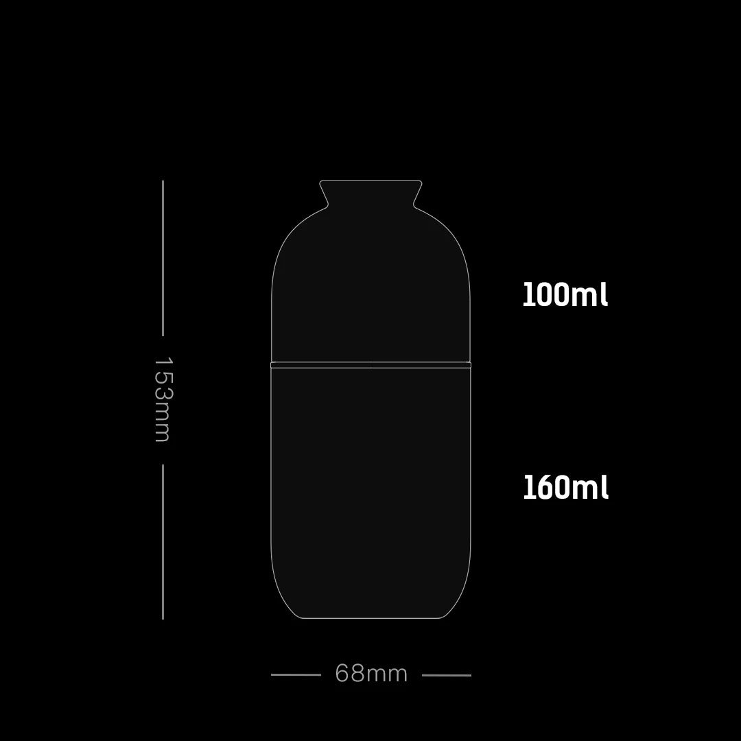 SAMADOYO-316 Stainless Steel Insulated Tumbler, Tea Infuser Mug, Portable Cup with Built-in Tea Filter, Premium Quality, 160ml