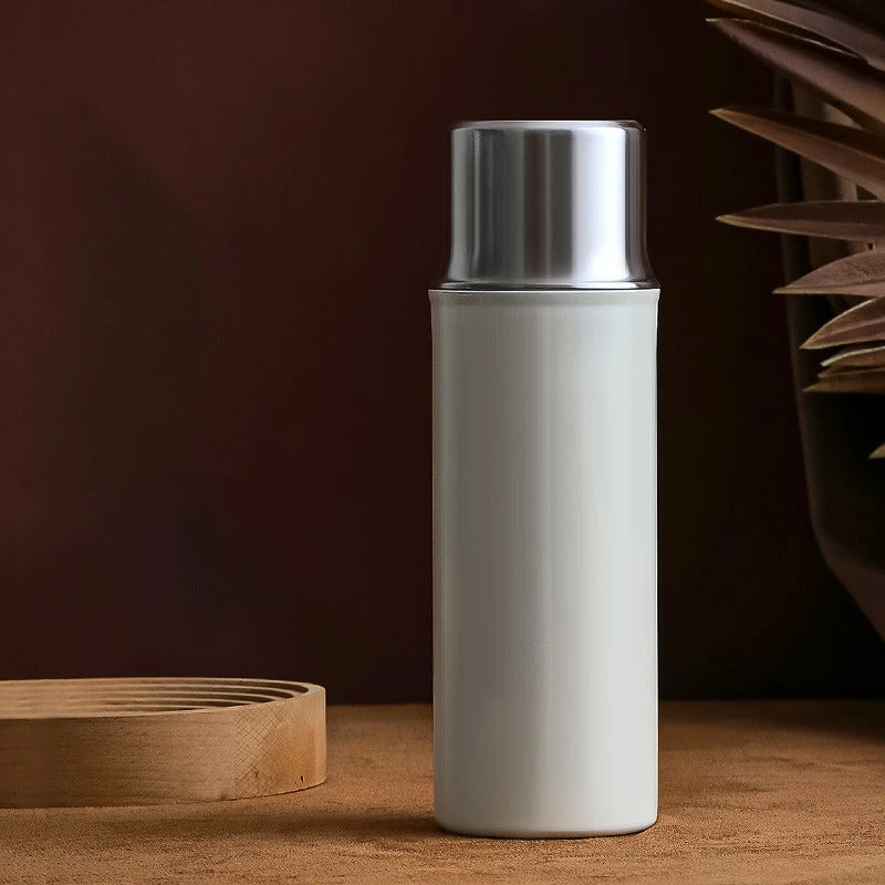 316L Stainless Steel Vacuum Tumbler with Tea Infuser & Portable Cup, 480ml