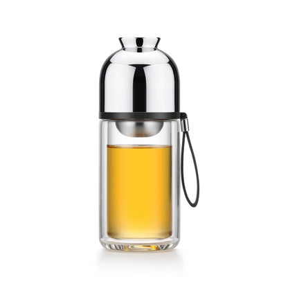 SAMADOYO Tea separation, heat-resistant glass brewing, tea filtration, portable cup, outdoor portable travel vehicle water cup