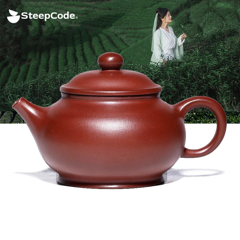 Yixing "Breathing Teapot" – 160ml Zhu Ni Clay Masterpiece, Artisan Teapot, Zisha Teapot