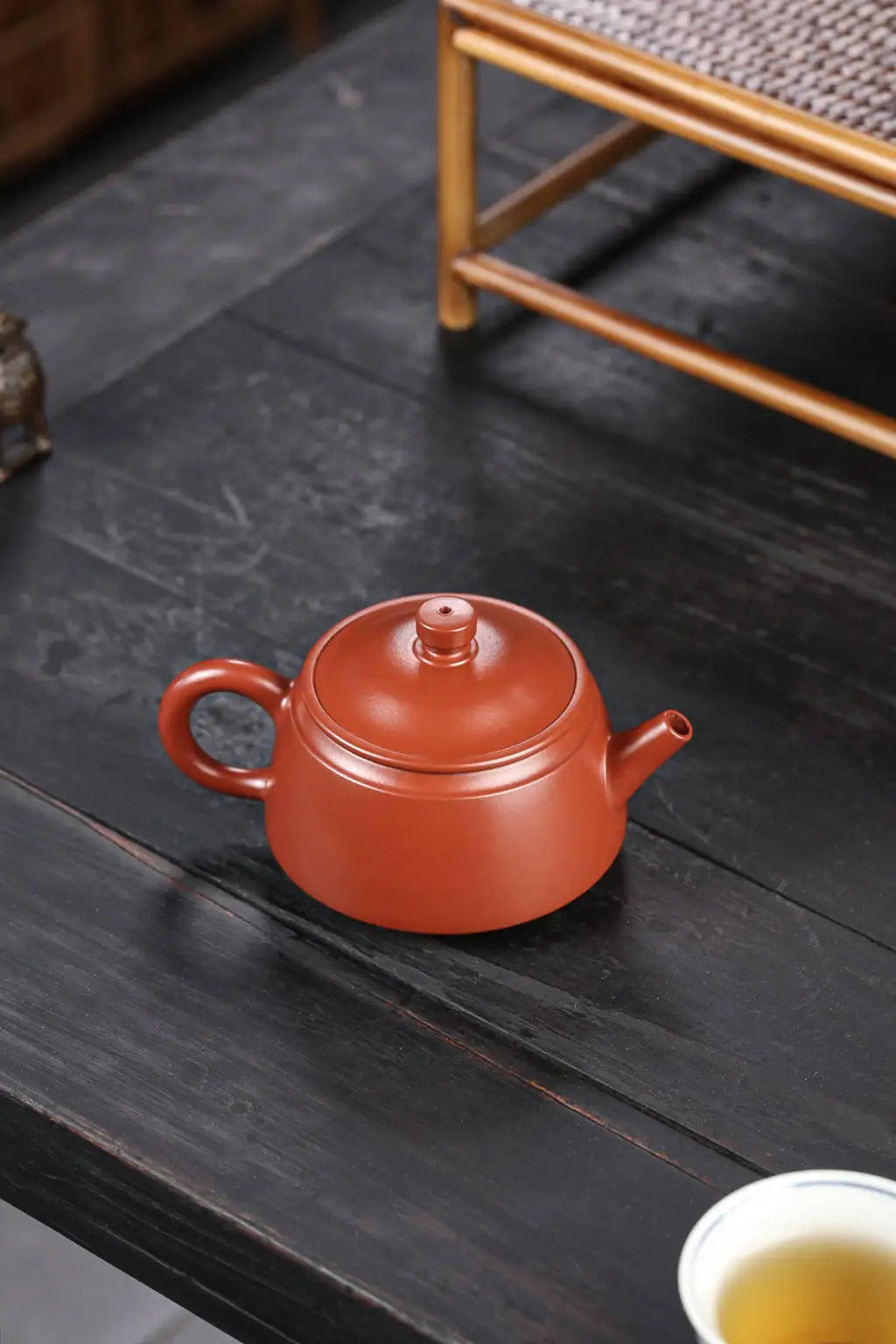 SteepCode Yixing "Breathing Teapot" – 180ml Supreme-Grade Vermilion Clay Masterpiece, Artisan Teapot, Zisha Teapot