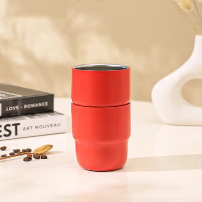 SUS304 stainless steel coffee cup, double-layer vacuum insulated thermos cup, beverage cup, suitable for men and women, 12 color