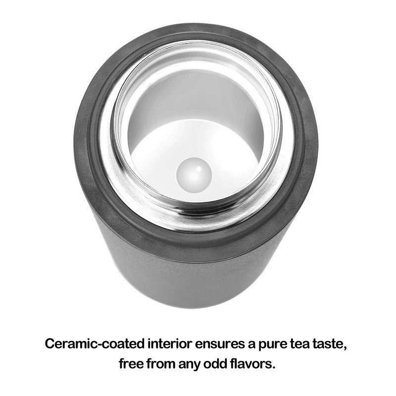 Samadoyo 400ml "Little Cannon" Thermal Tumbler - Ceramic Coated, 8H Hot/6H Cold, Titanium Filter & Magnetic Cup