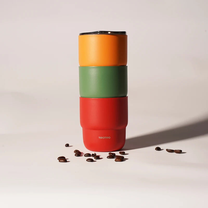 SUS304 stainless steel coffee cup, double-layer vacuum insulated thermos cup, beverage cup, suitable for men and women, 12 color