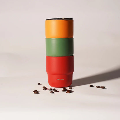 SUS304 stainless steel coffee cup, double-layer vacuum insulated thermos cup, beverage cup, suitable for men and women, 12 color