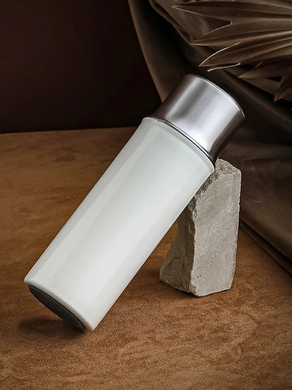 316L Stainless Steel Vacuum Tumbler with Tea Infuser & Portable Cup, 480ml