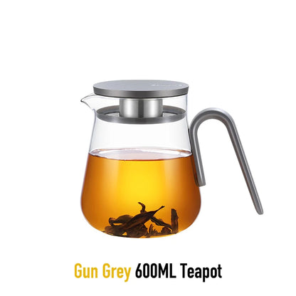Samadoyo High Borosilicate Glass Tea Pot Fruit Tea Pot Afternoon Tea Set with Filter Tea Set