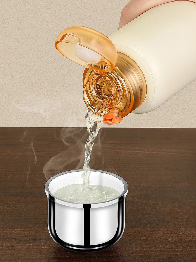 530ml Stainless Steel Vacuum Tumbler with Ceramic-Coated Interior & Detachable Tea Infuser
